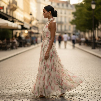 Halter Moment Midi Dress