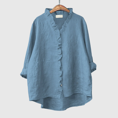 Elegant Ruffled Occasion Style Shirt