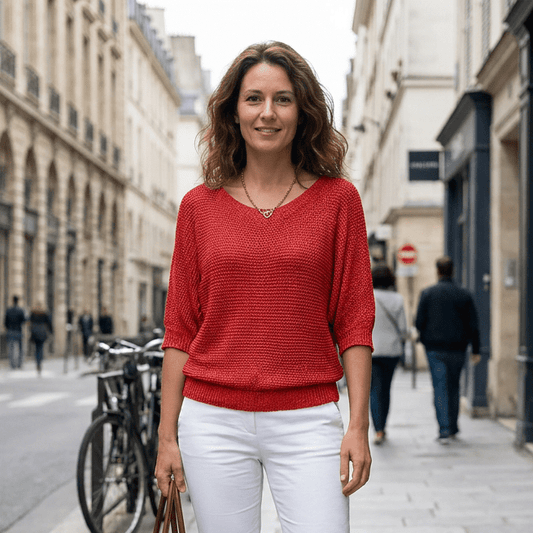 Versatile Half Sleeve Sweater for Everyday Elegance