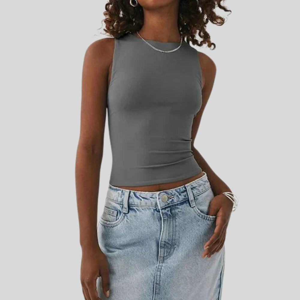 High Neck Everyday Crop Top
