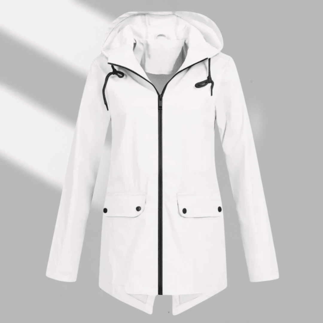 Hooded Longline Zip Utility Coat