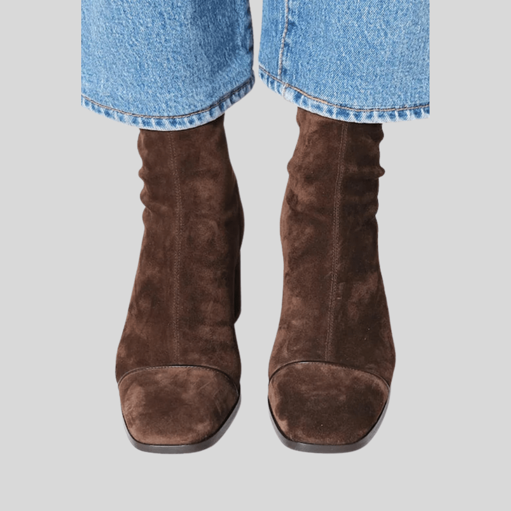 Polished Square Toe Boots