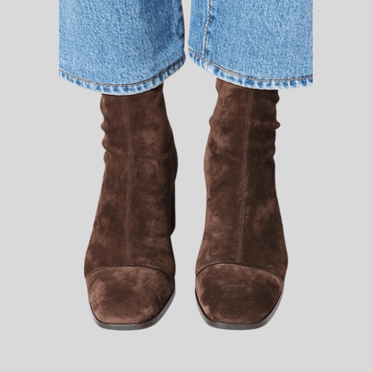 Polished Square Toe Boots