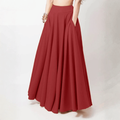 Flowing Maxi Skirt High Waist