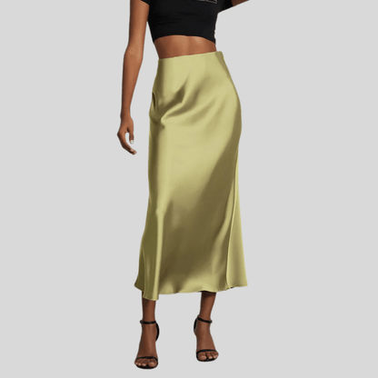 Silky Fishtail Maxi Skirt