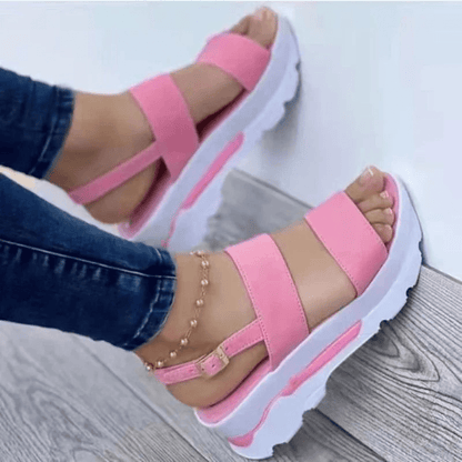 Low Platform Wedge Sandals