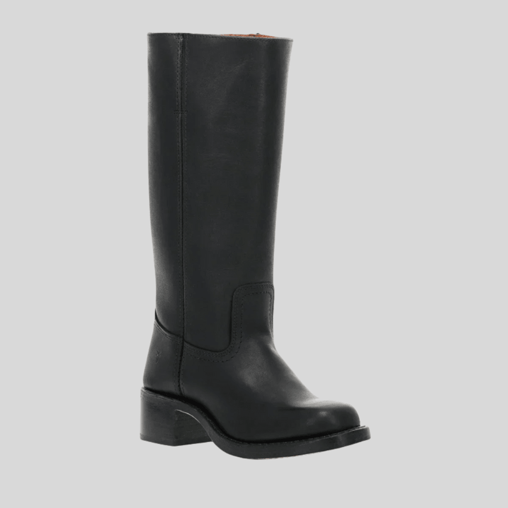 Sleek Leather Knee High Boots