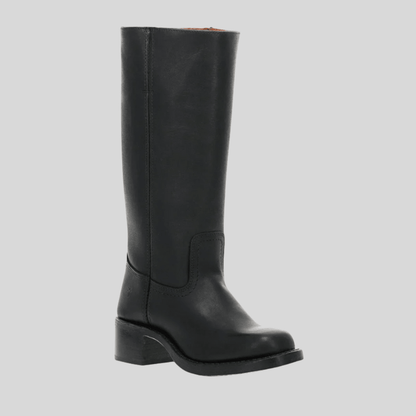 Sleek Leather Knee High Boots