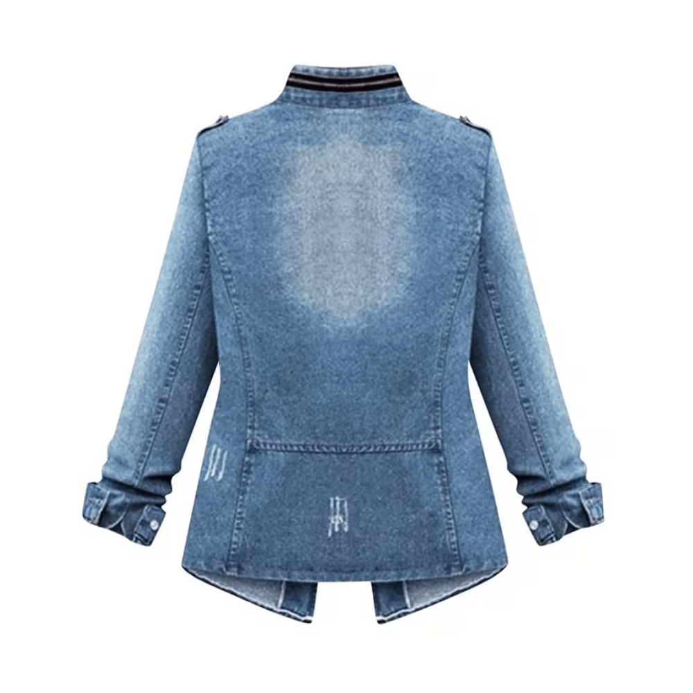 Structured Denim Jacket Cinched