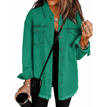 Relaxed Denim Button Down Shirt