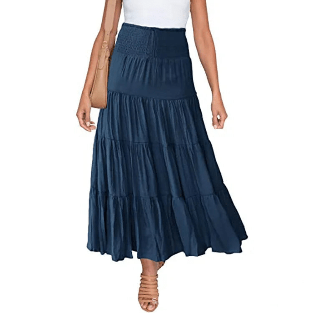 Pleated Midi Skirt