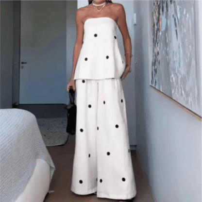 Playful Polka Dot Pants Set
