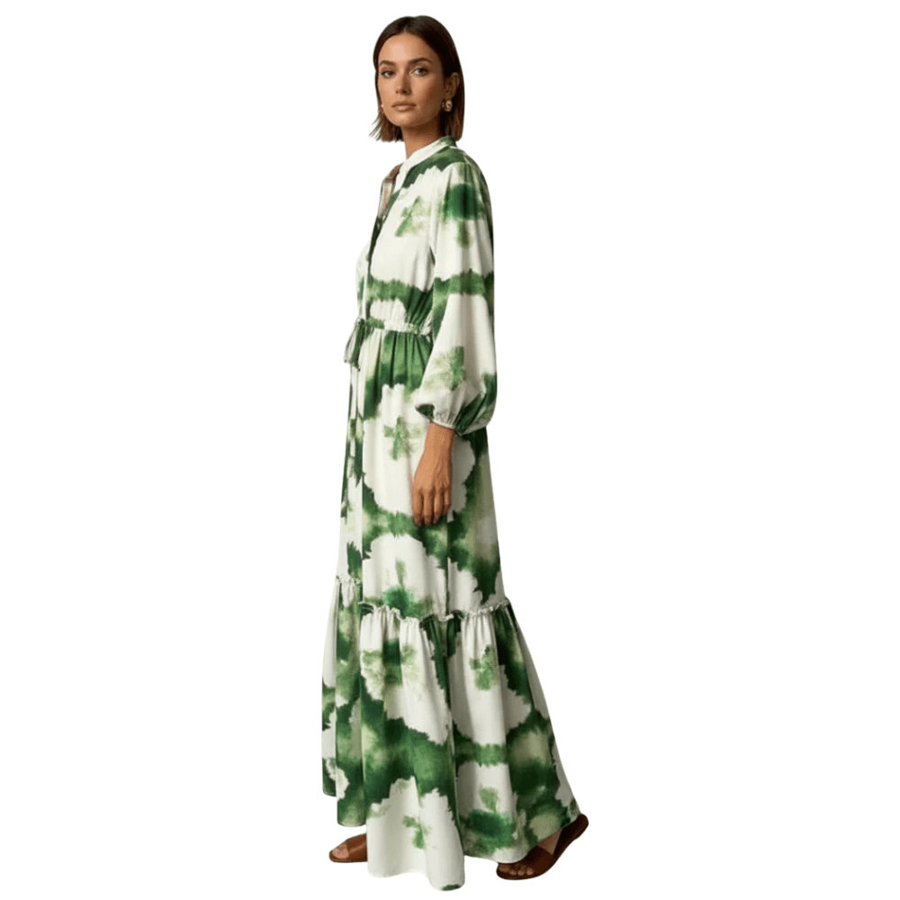 Flowing Printed Maxi Dress