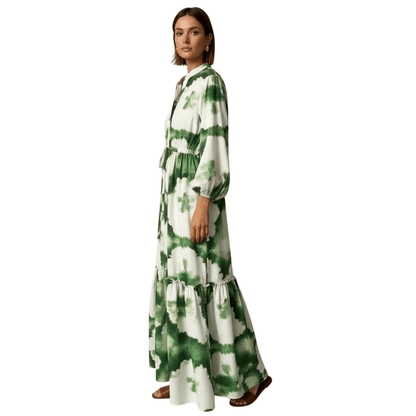 Flowing Printed Maxi Dress