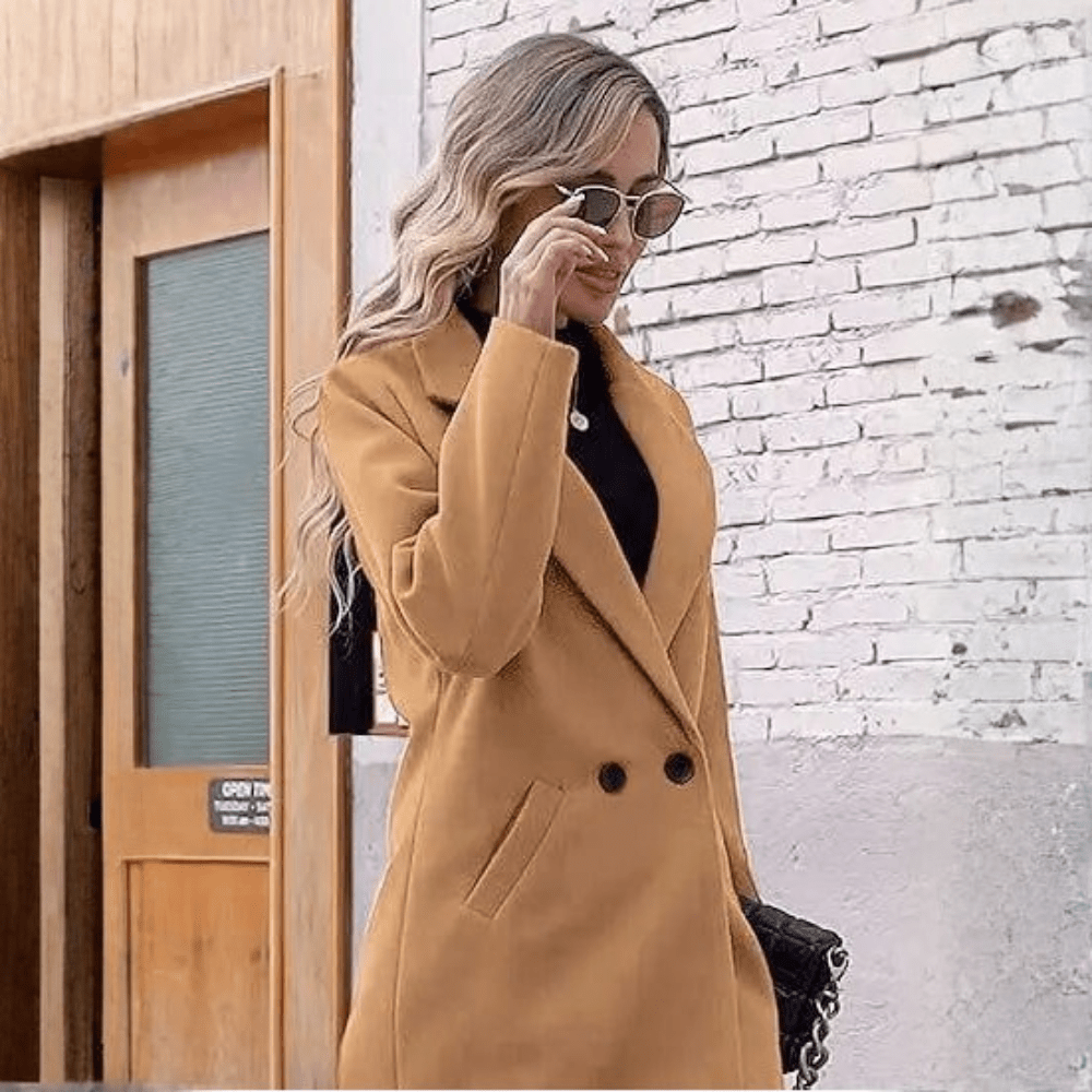 Sleek Wool Longline Coat