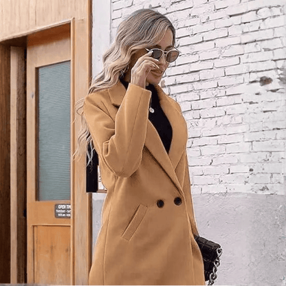 Sleek Wool Longline Coat