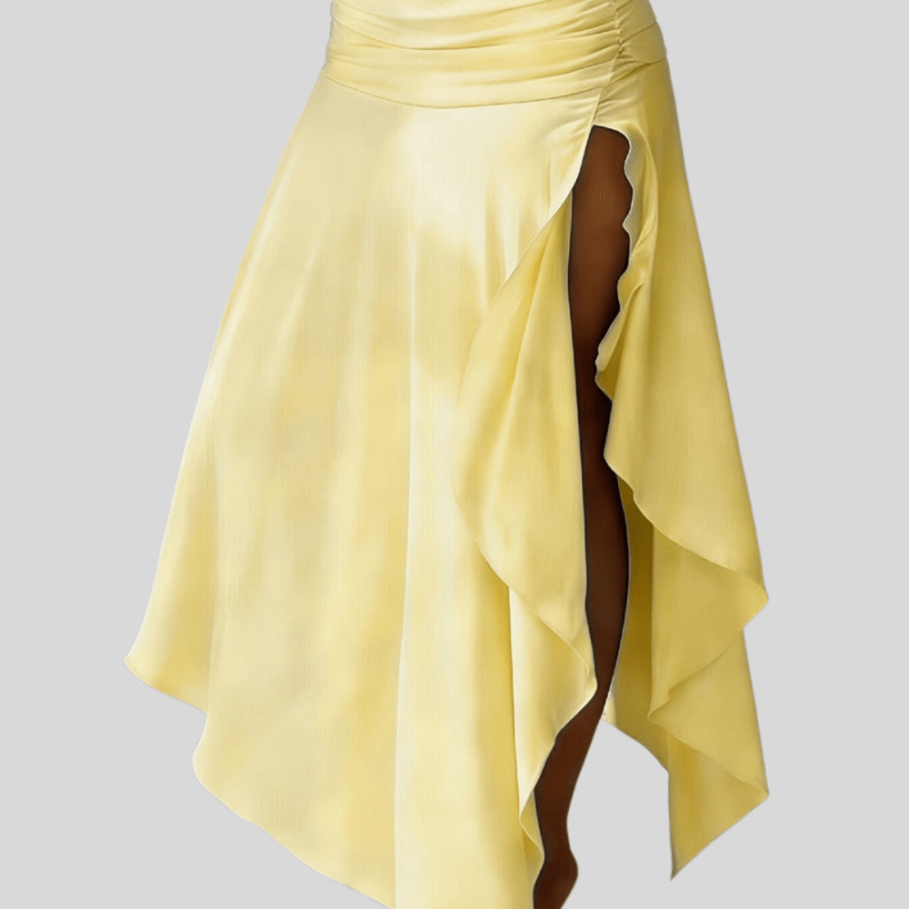 Icy Chiffon Midi Skirt