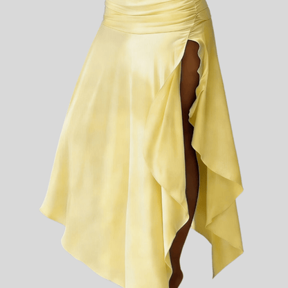 Icy Chiffon Midi Skirt