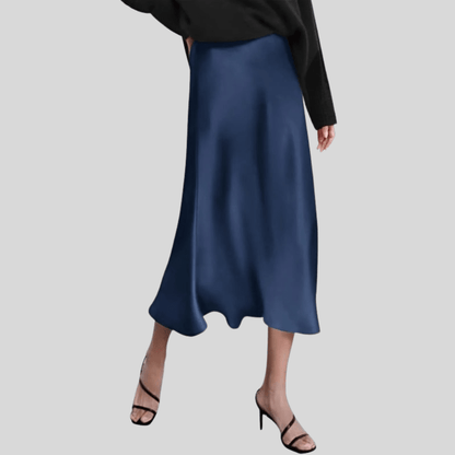 High Waist Fishtail Midi Skirt