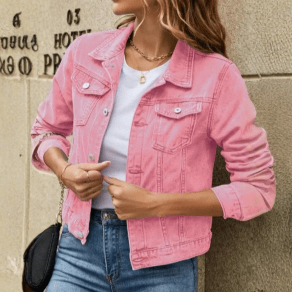 Rosy Denim Jacket Button Down