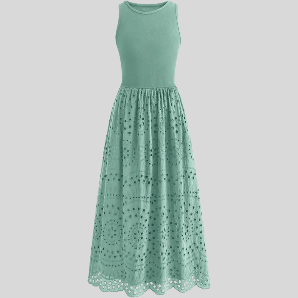 Delicate Lace Mesh Suspender Dress