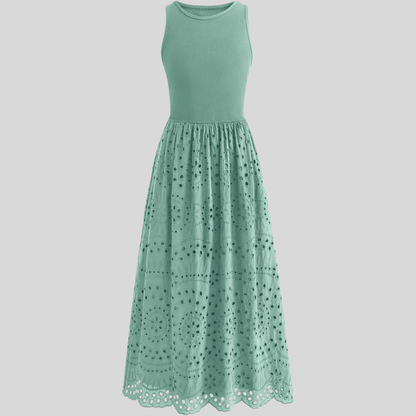 Delicate Lace Mesh Suspender Dress