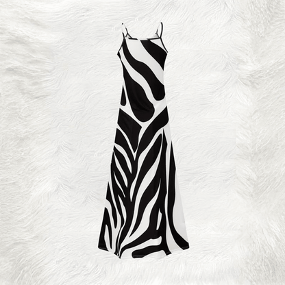 Sunny Zebra Spaghetti Strap Dress