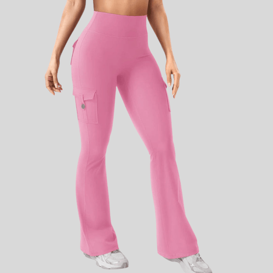 High Stretch Wide Leg Yoga Pants With Pockets