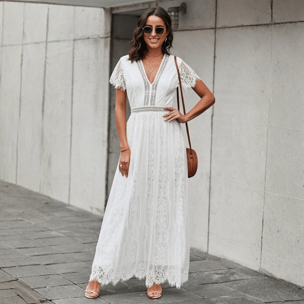 Elegant Romantic Lace Maxi Dress