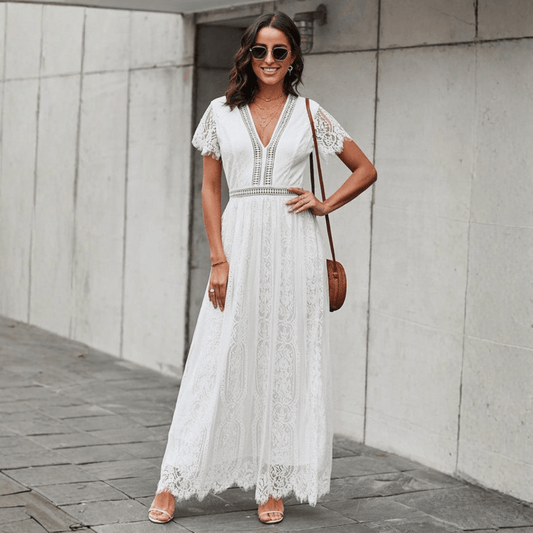 Elegant Romantic Lace Maxi Dress