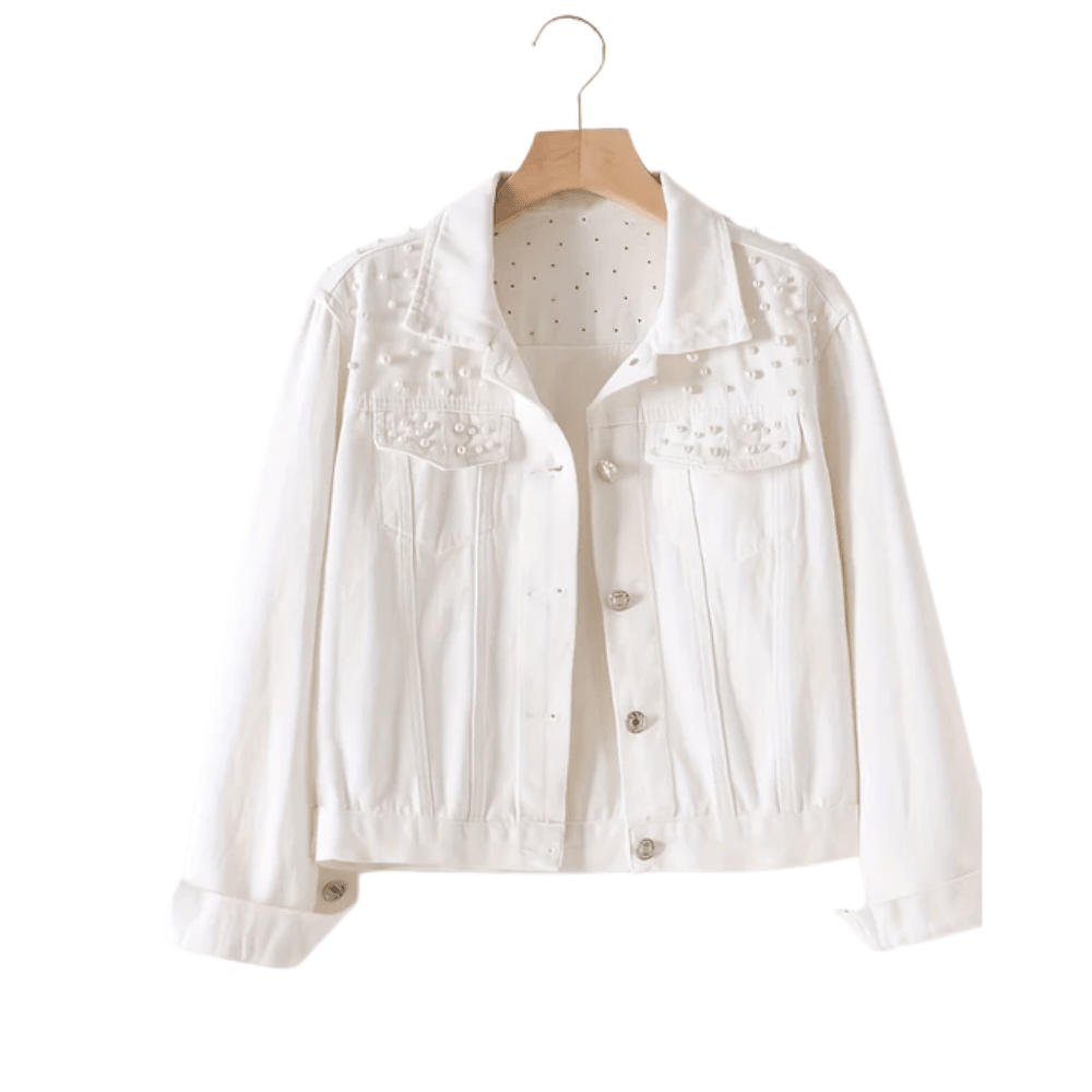 Luxe Denim Pearl Jacket