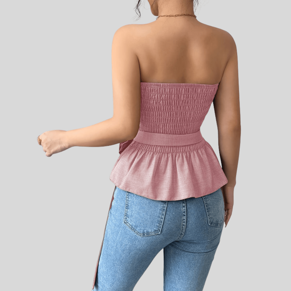 Icy Floral Waist Detail Shirt