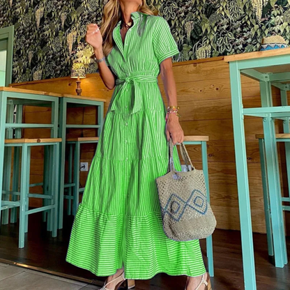 Relaxed Striped Maxi Dress