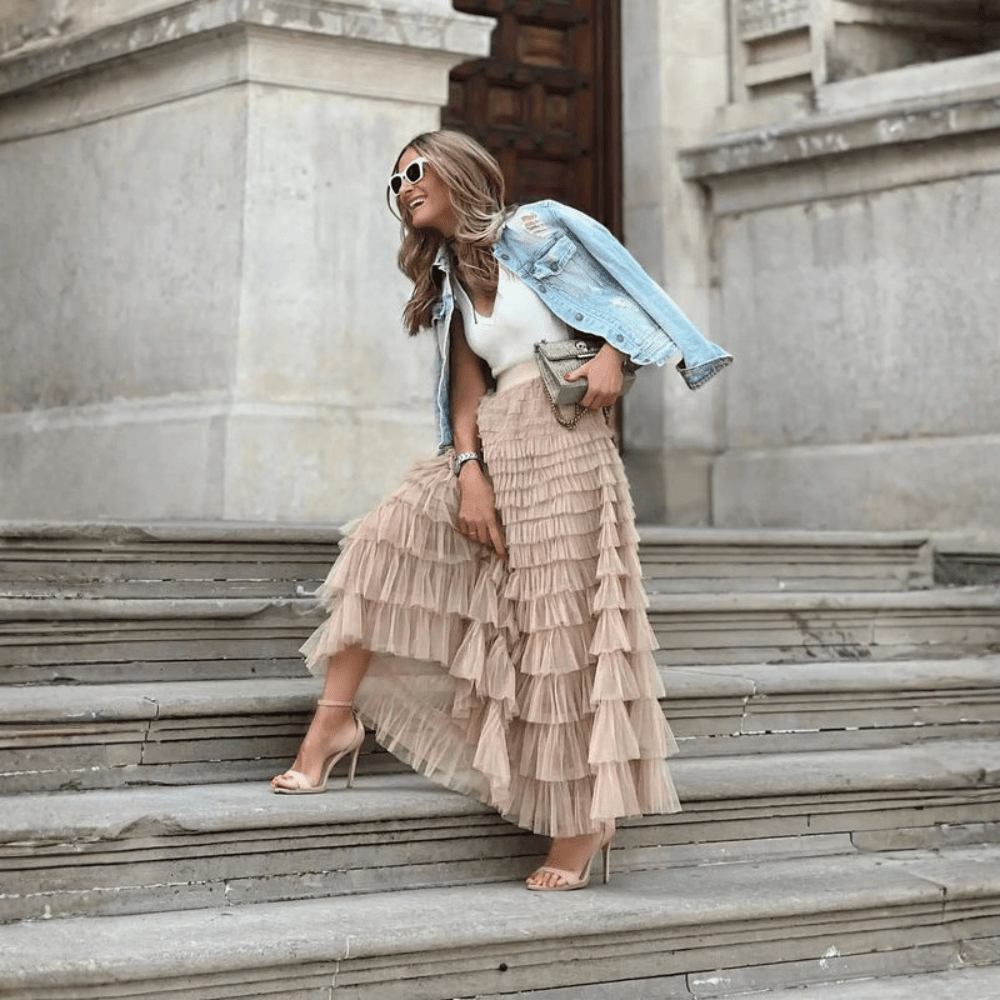 Dreamy Tulle Pleated Ballgown Skirt