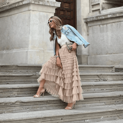 Dreamy Tulle Pleated Ballgown Skirt