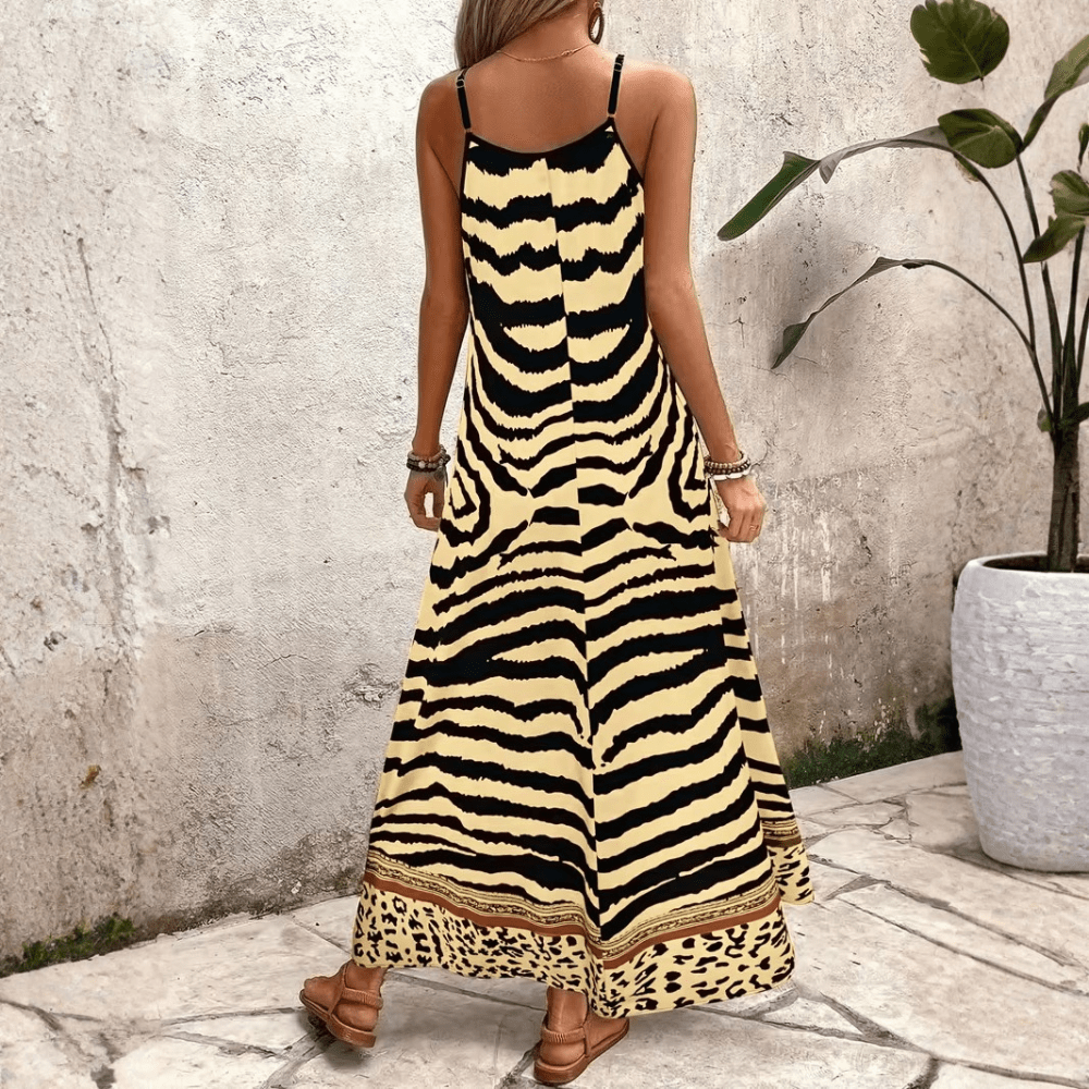 Leopard Slip Maxi Dress