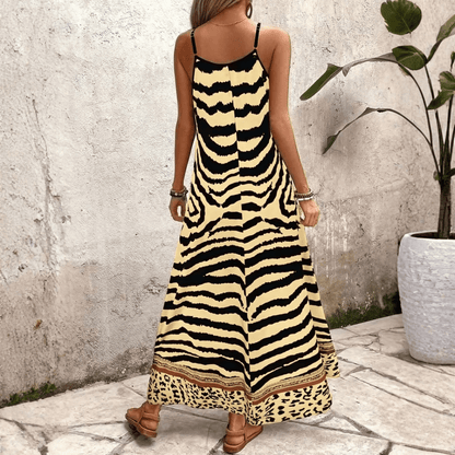 Leopard Slip Maxi Dress