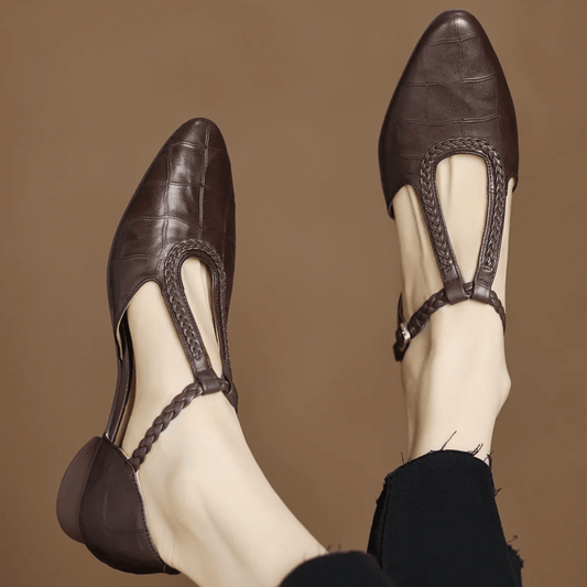 Timeless Elegant T Strap Flats
