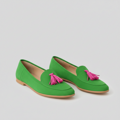 Mutige Lederquasten Loafers