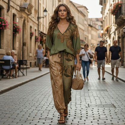 Pocket Cuffed Pants Jumpsuits