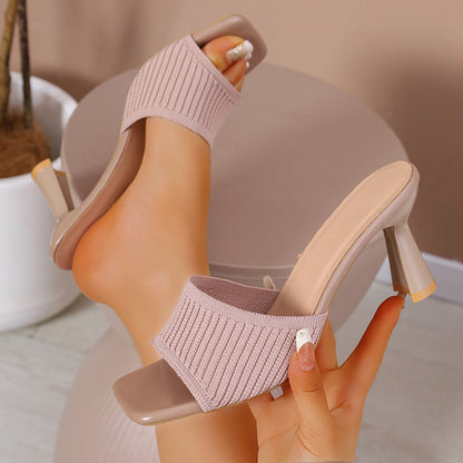 Open Toe Knitted Fashion Sandals
