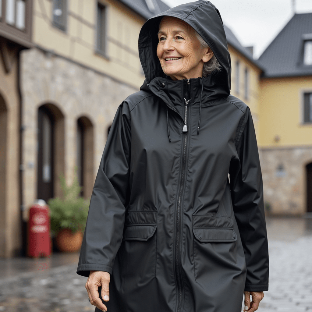 Hooded Longline Zip Utility Coat