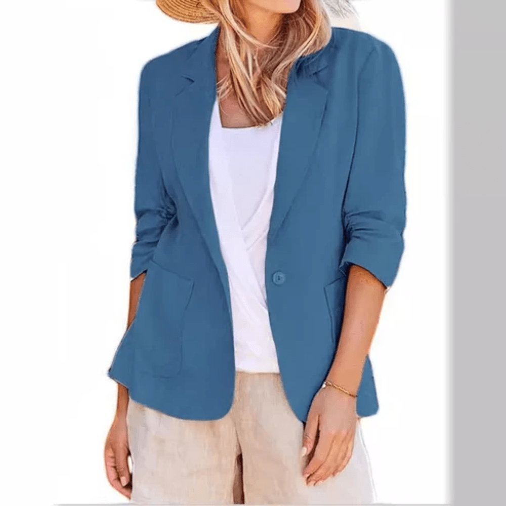 Soft Pink Tailored Blazer