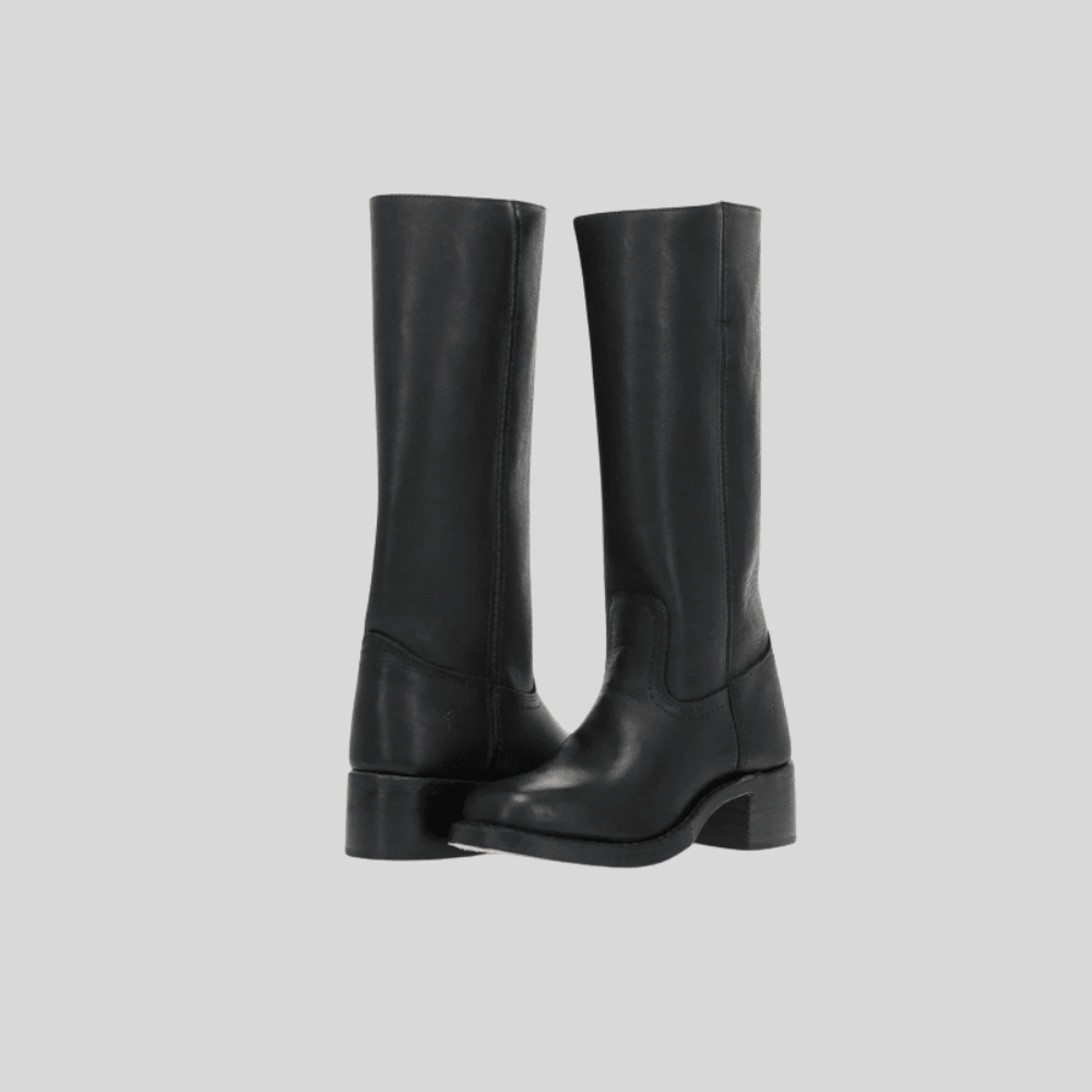 Sleek Leather Knee High Boots