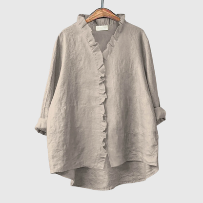 Elegant Ruffled Occasion Style Shirt