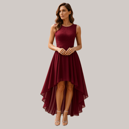 Graceful Chiffon Midi Dress