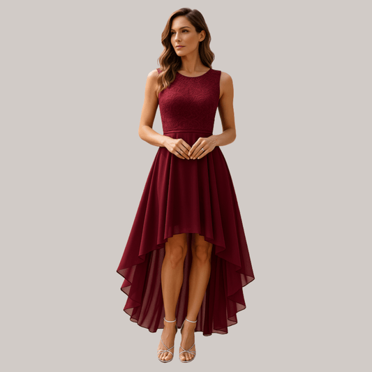 Graceful Chiffon Midi Dress