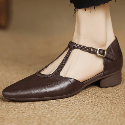 Timeless Elegant T Strap Flats