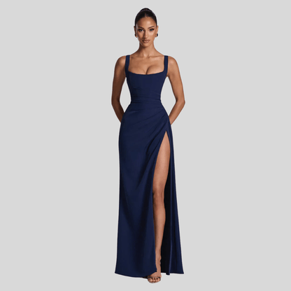 Elegant Flowing Maxi Evening Dress
