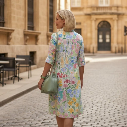 Collared Floral Day Dress